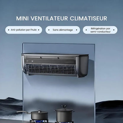 Mini Refroidisseur d'Air Mural avec Télécommande – Noir